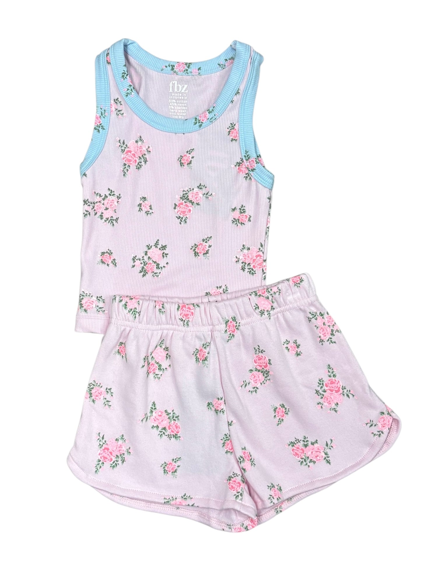 Pink Cabbage Rose Top