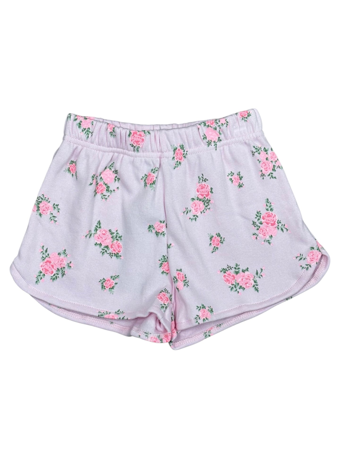 Pink Cabbage Rose Shorts