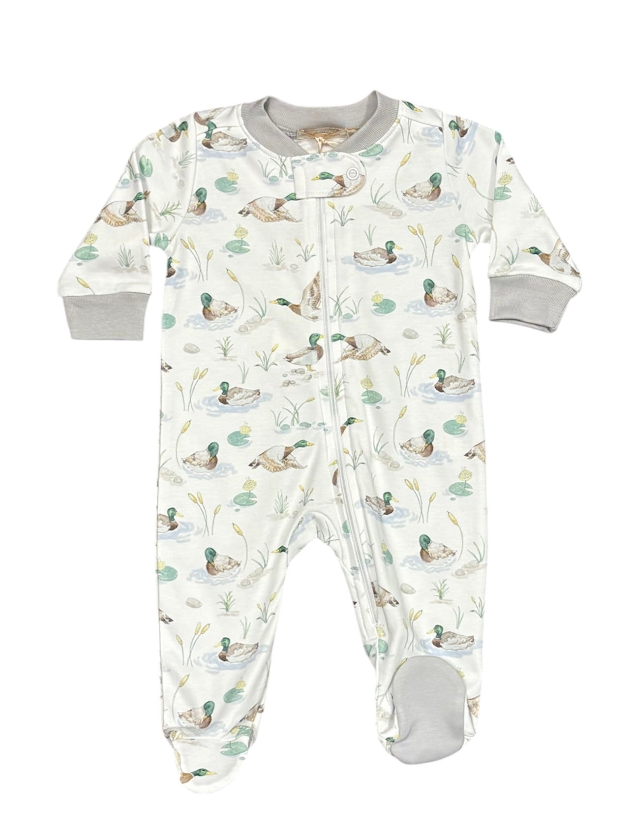 Mallard Duck Zippered Footie