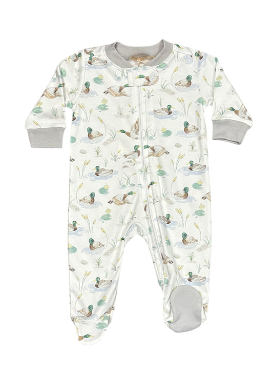 Mallard Duck Zippered Footie