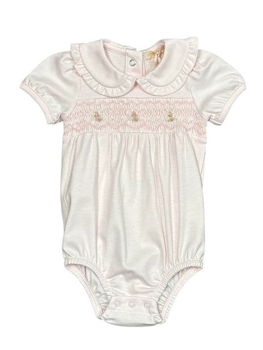 Pink Hand Smocked Bubble