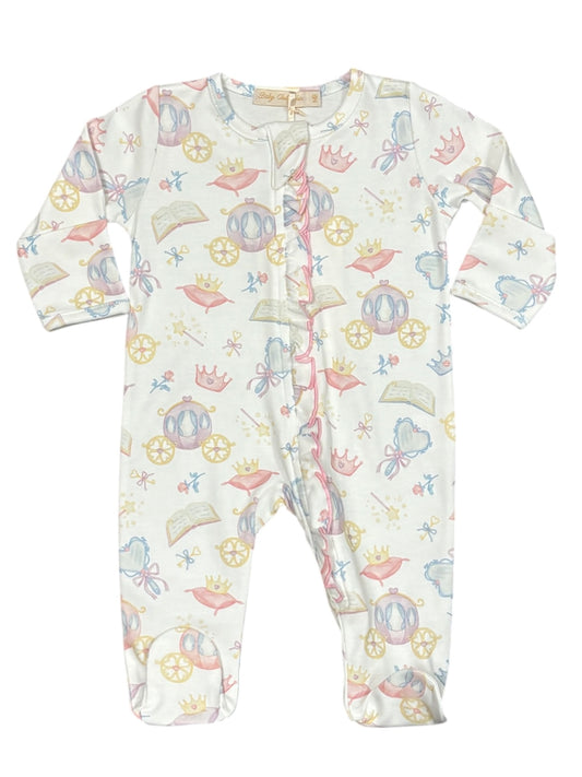 Once Upon A Time Zip Ruffle Footie