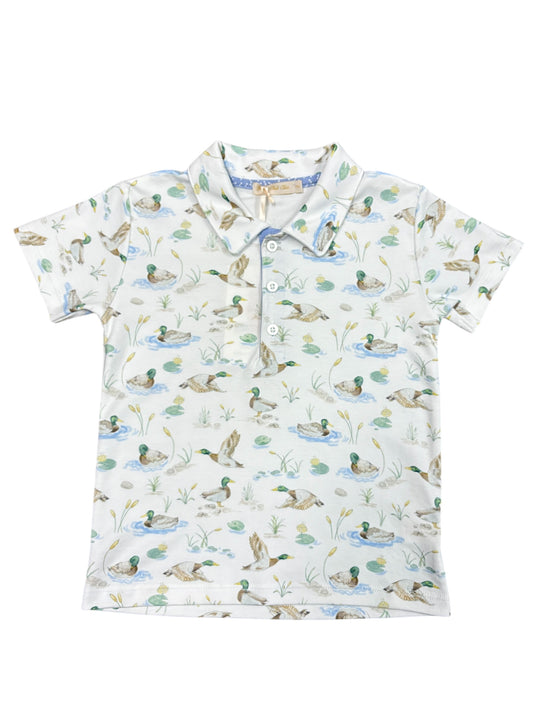 Mallard Ducks Collared Tee