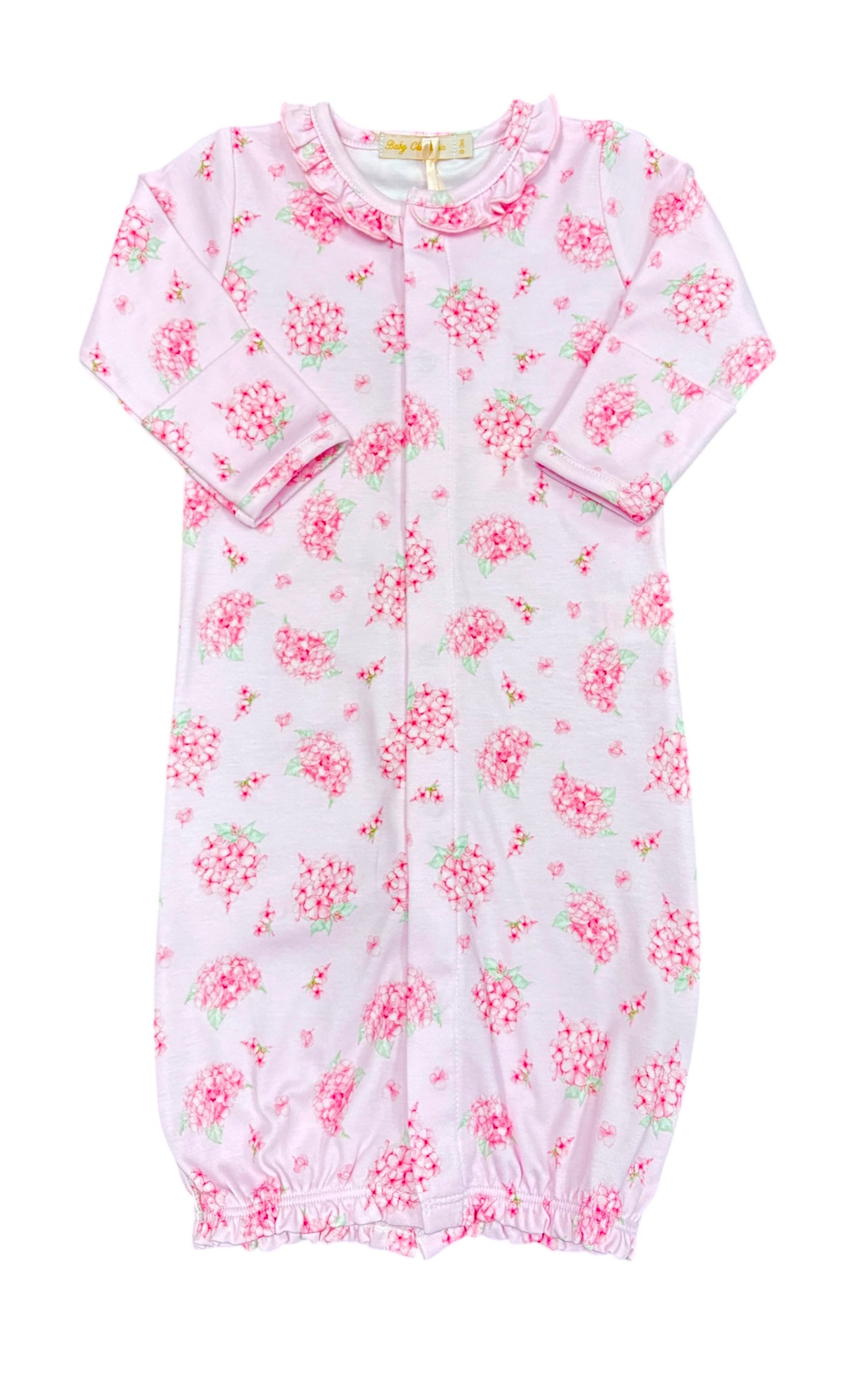 Soft Hydrangeas Converter Ruffle Gown