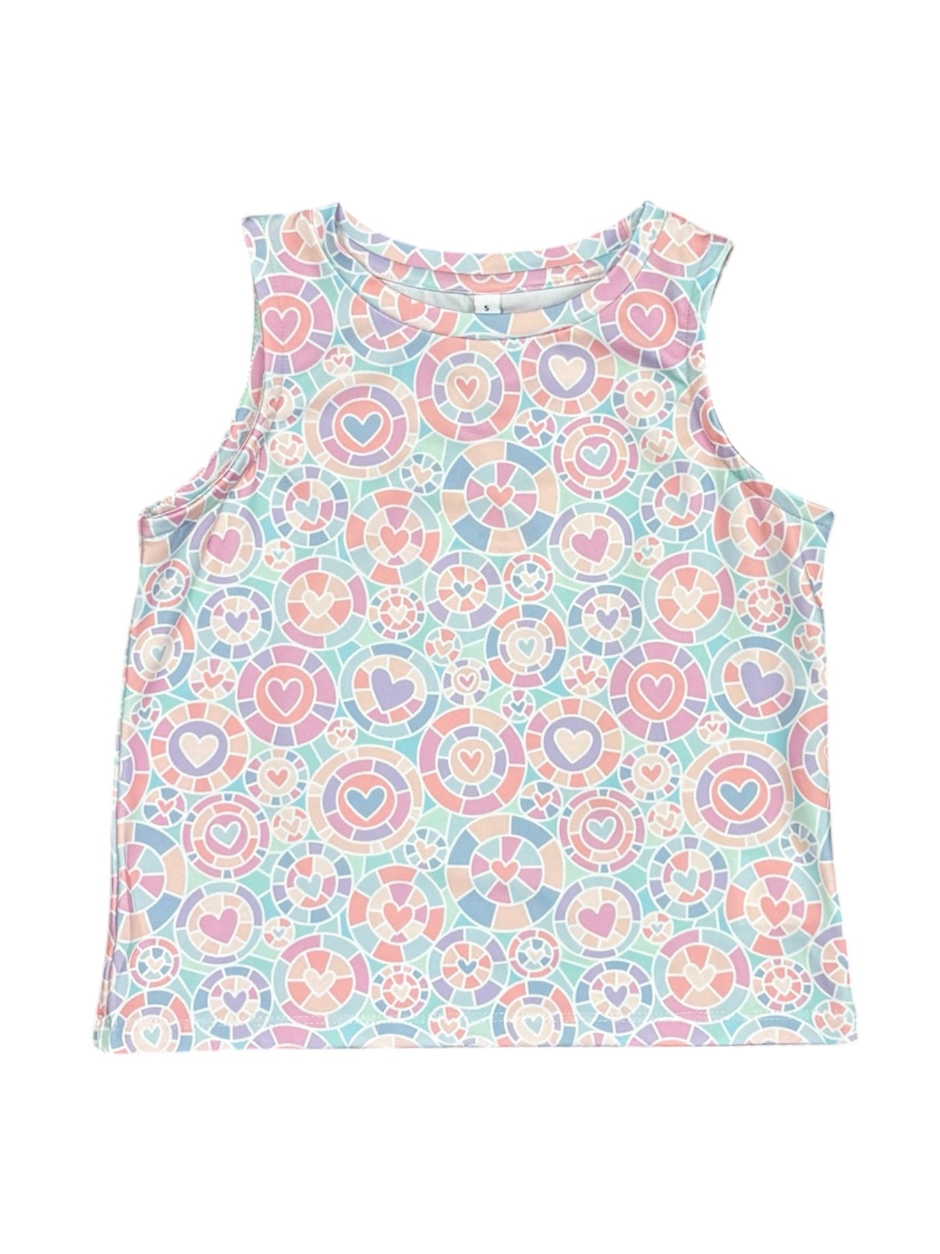 Kalidescope Heart Tank Top