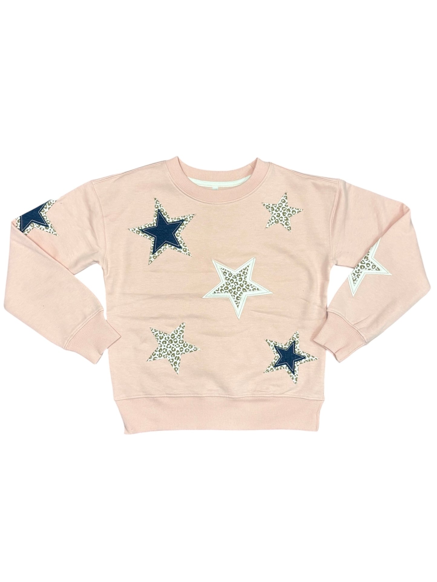Pink Star Patch Sweatshirt