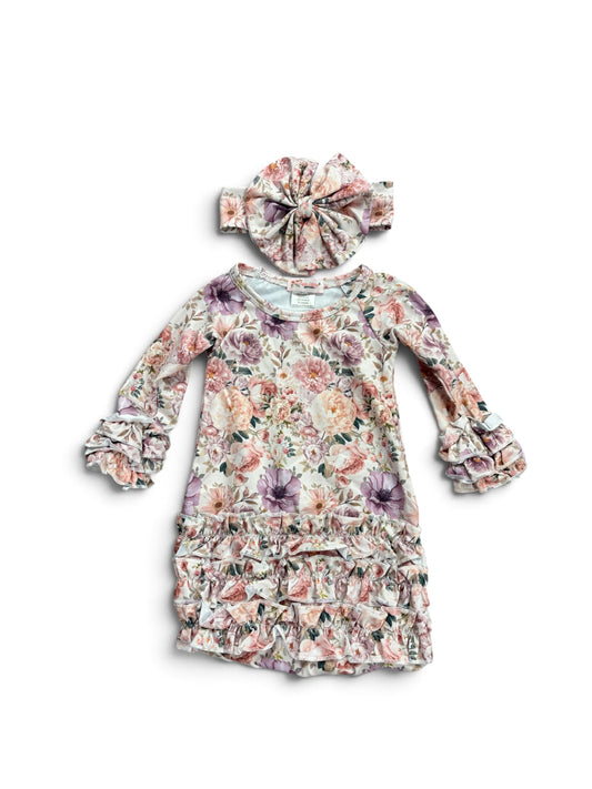 Wilted Orchid Baby Gown