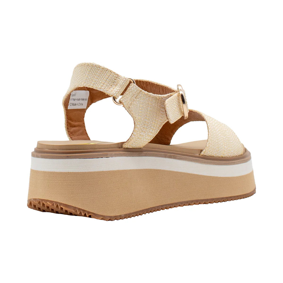 Porcinni Woven Raffia Sandal