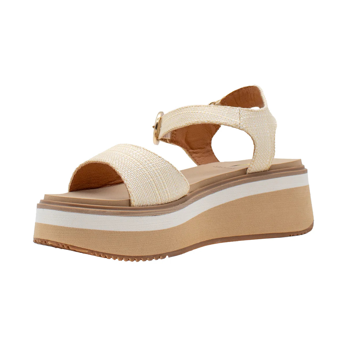 Porcinni Woven Raffia Sandal
