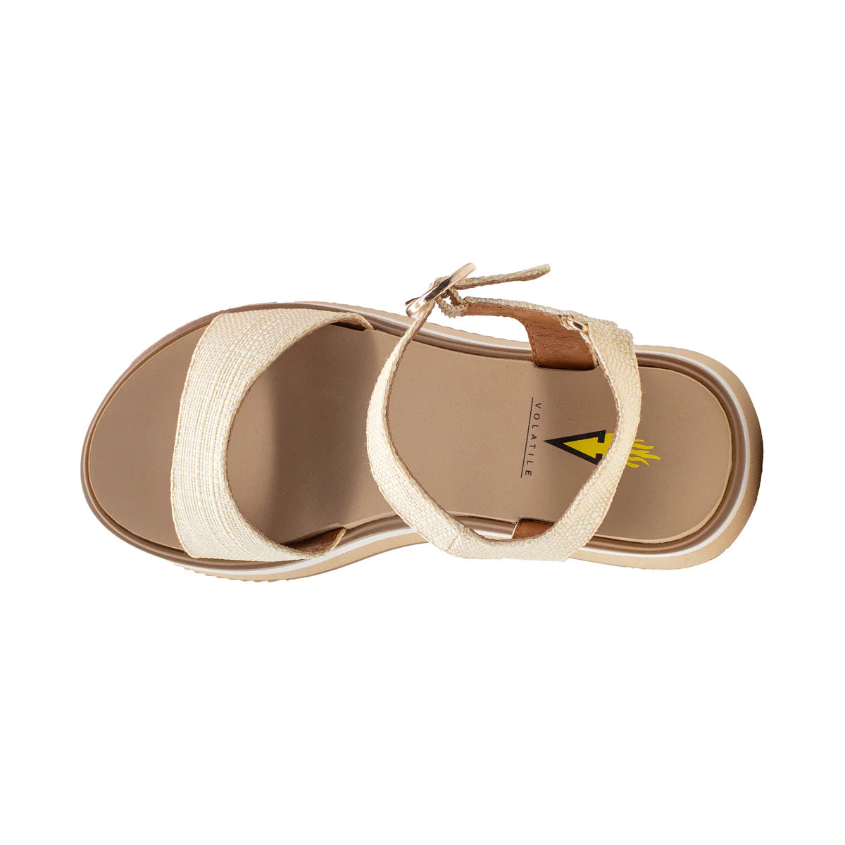 Porcinni Woven Raffia Sandal