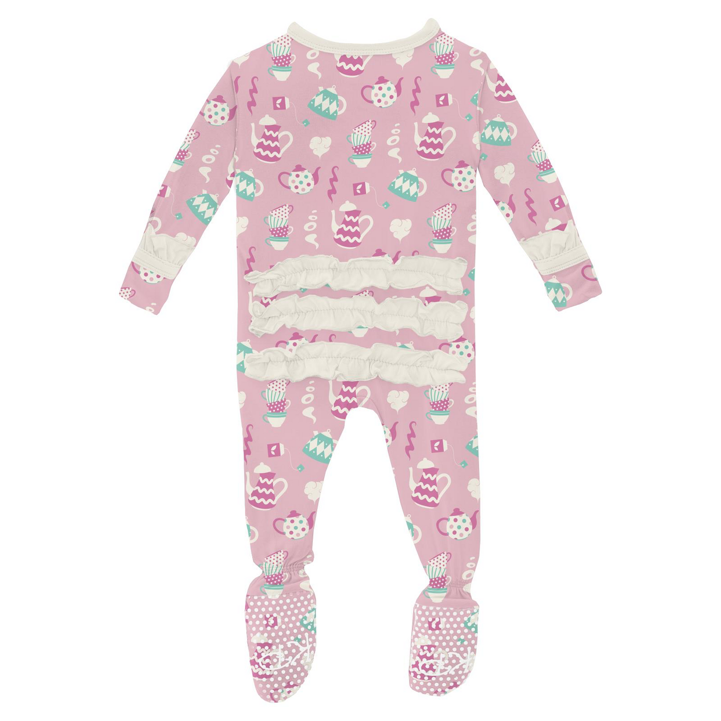 Cake Pop Tea Party Ruffle Footie