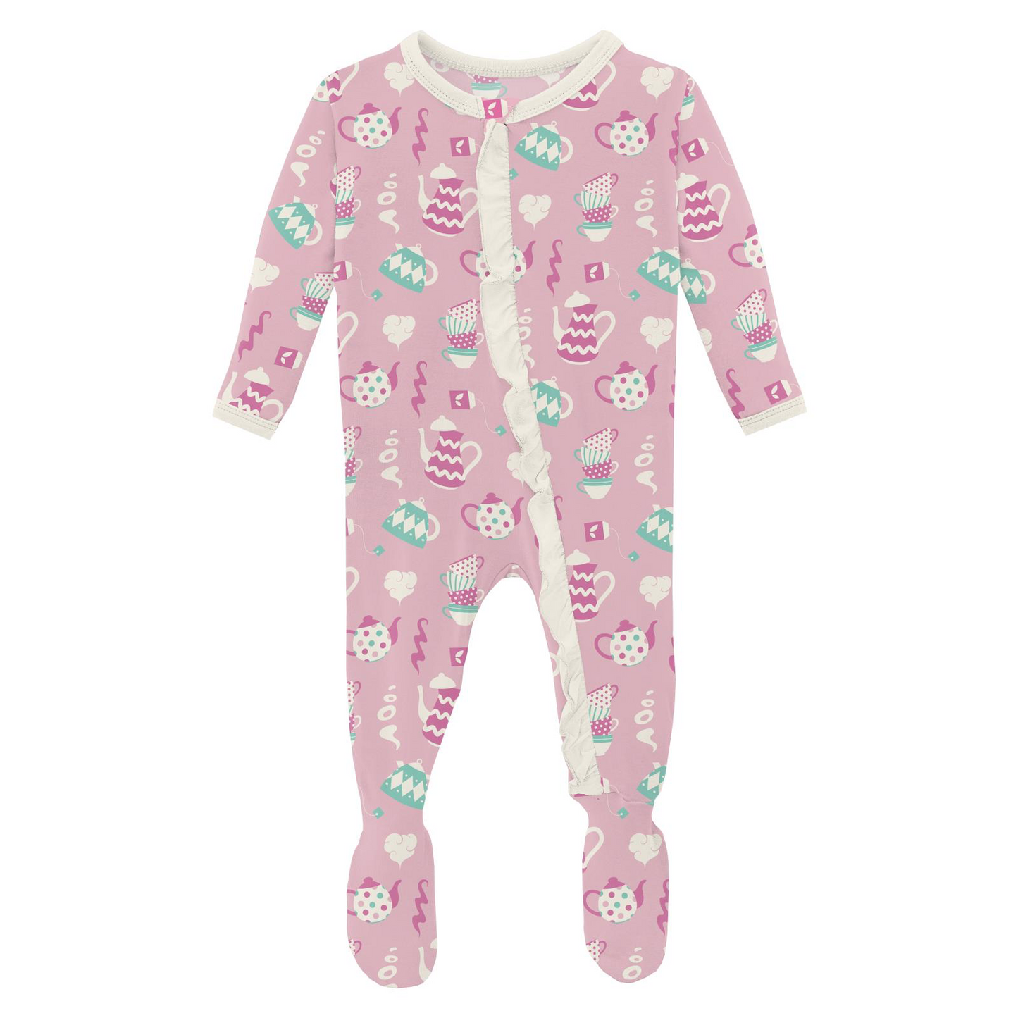 Cake Pop Tea Party Ruffle Footie