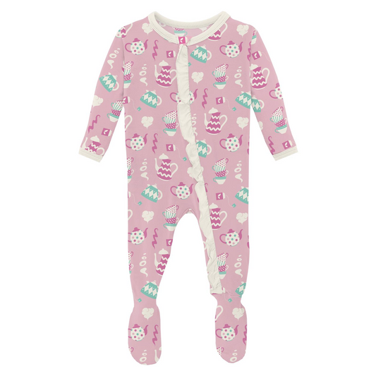 Cake Pop Tea Party Ruffle Footie
