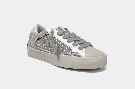 Grey Studded Ruby Sneakers