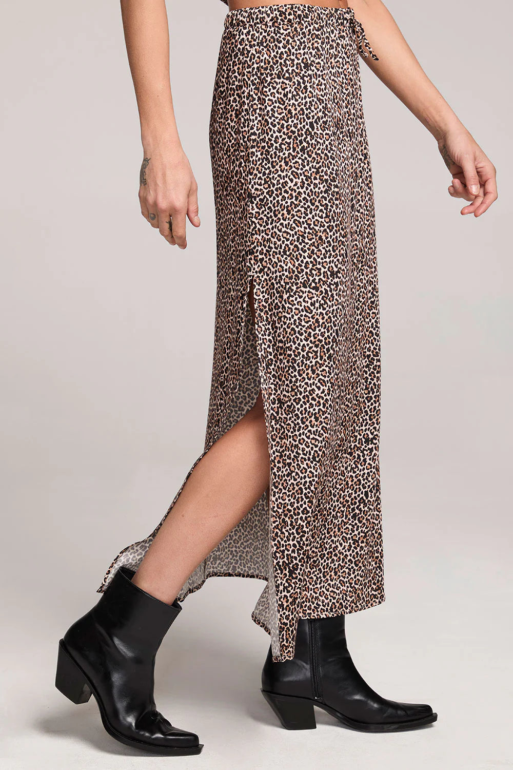 Seraphyne Leopard Midi Skirt