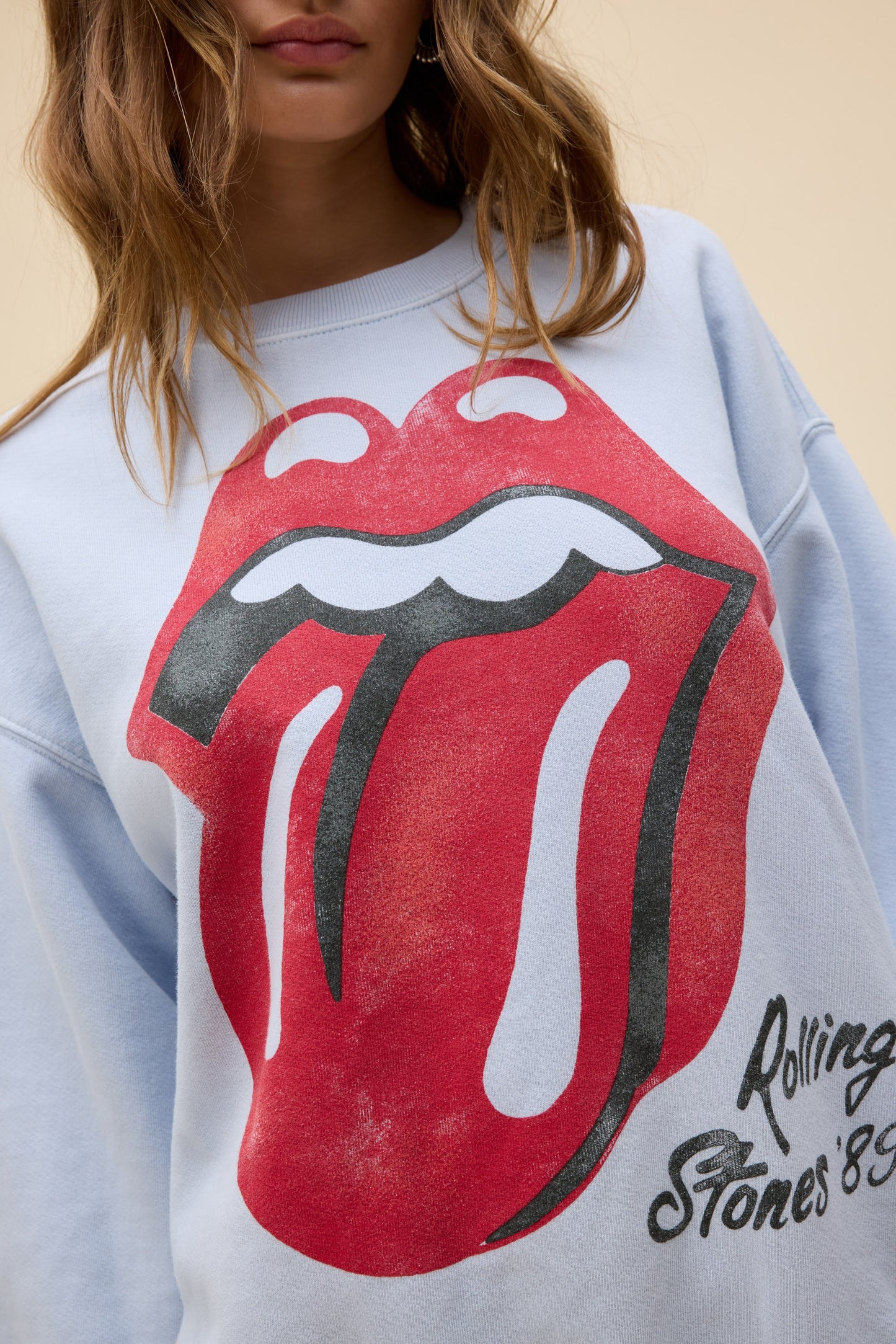Rolling Stones Big Tongue '89 Oversized Sweatshirt