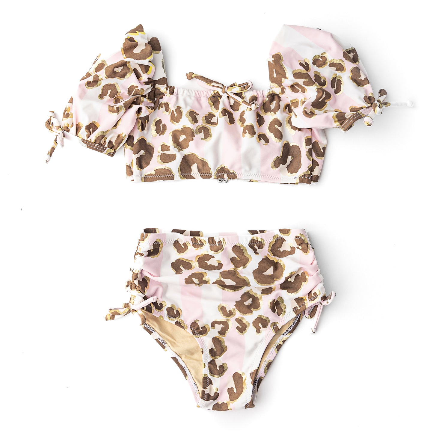 Metallic Leopard High Waist 2pc