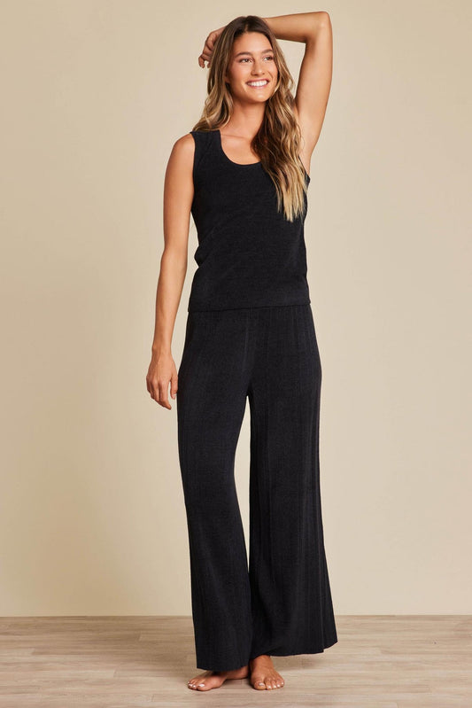 Barefoot Dreams CozyChic Ultra Lite Scoop Neck Tank - Black