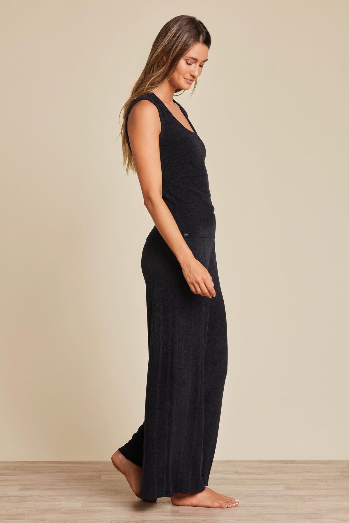 Barefoot Dreams CozyChic Ultra Light Palazzo Pant - Black