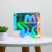 Neon Art Infinity Mirror Lights Sign-Star