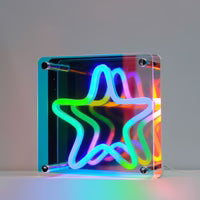 Neon Art Infinity Mirror Lights Sign-Star