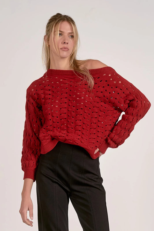 Adrienne Sweater - Red