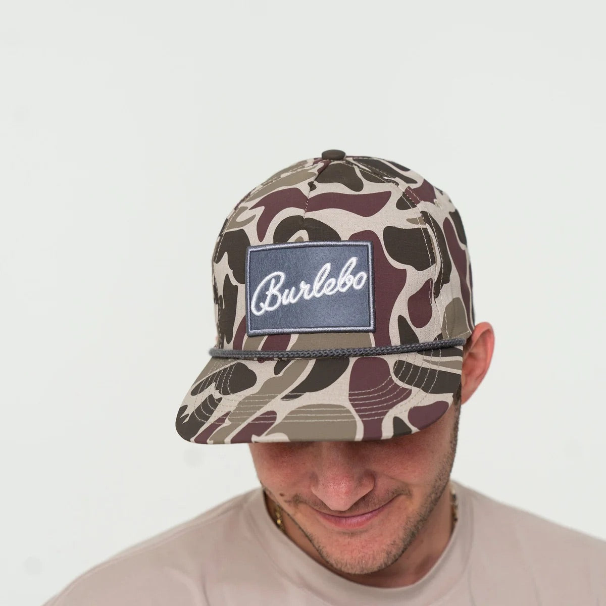 Cap - BURLEBO Grey Patch - Camo Men