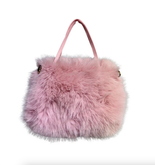 Pink Furry Purse