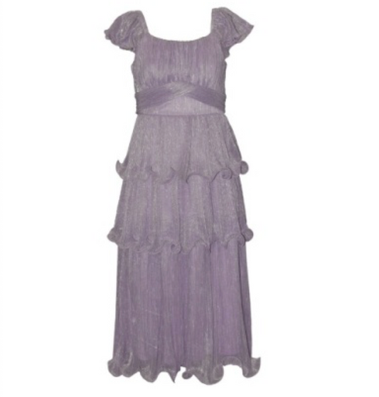 Lavender Shimmer Maxi Dress
