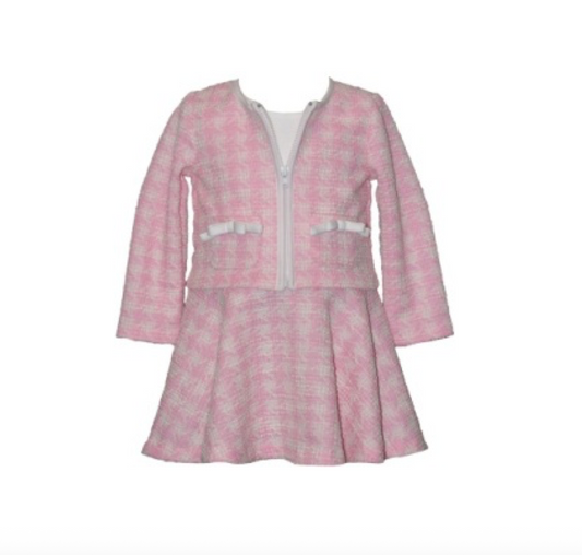 Pink Tweed Two-Piece