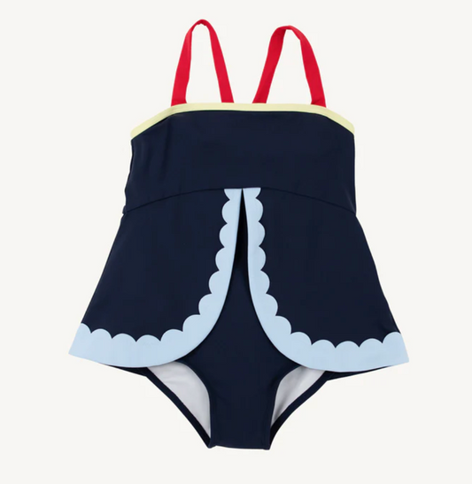 Nantucket Navy Stratford Scallop Swimsuit