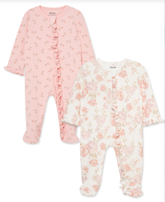 Fab Floral 2pk Footies