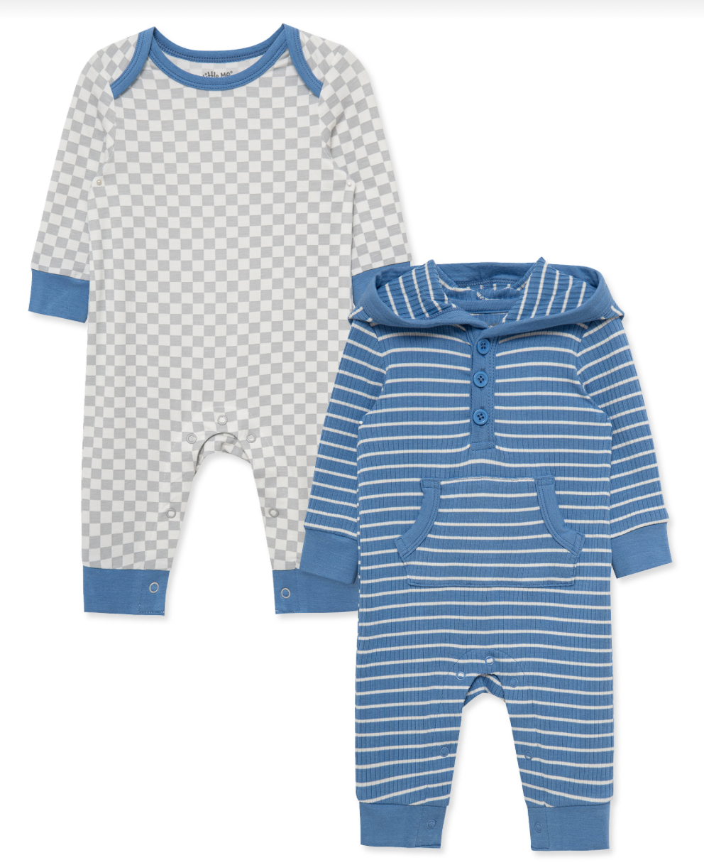 Checker/Stripe 2pk Coveralls