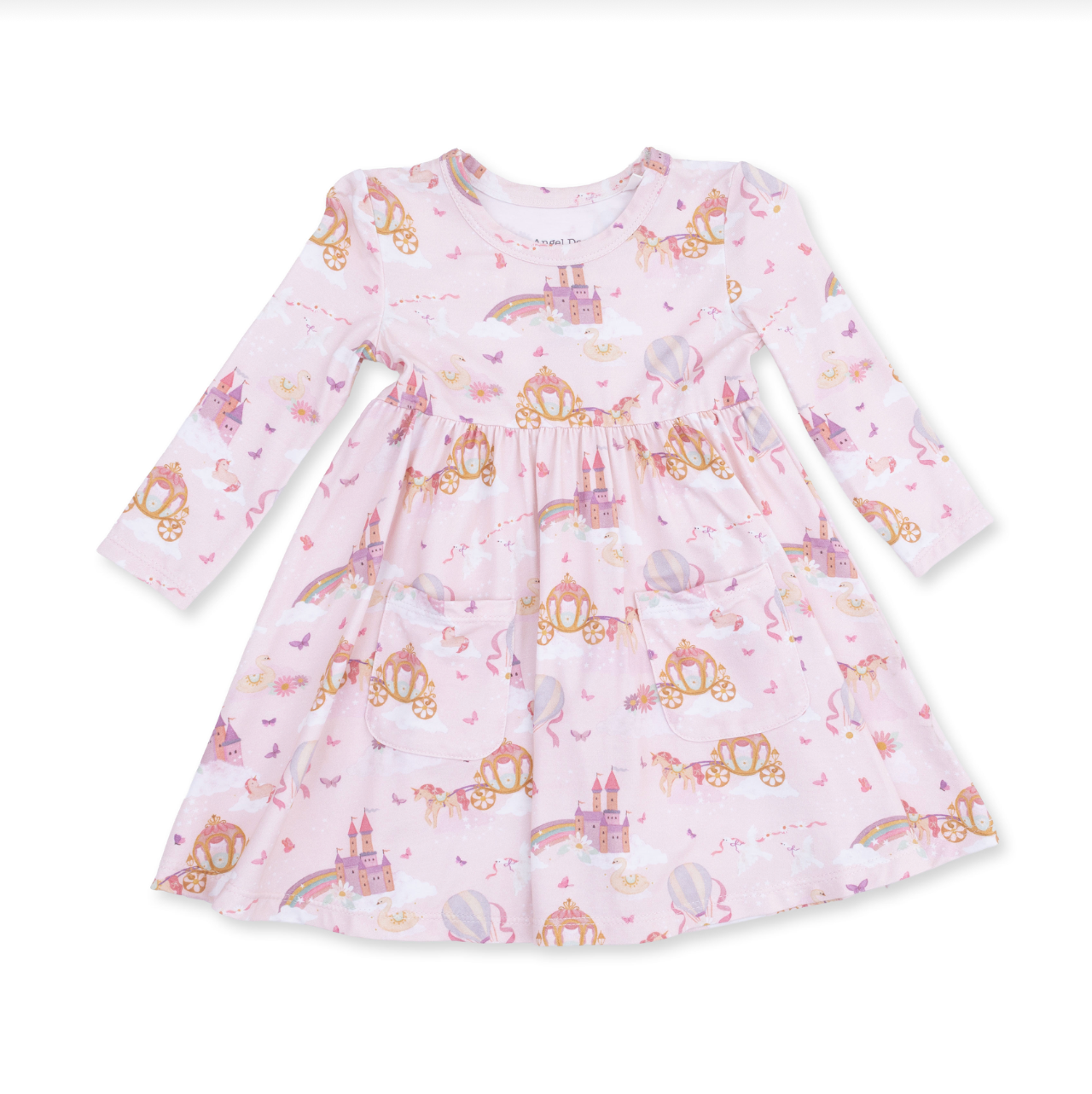 Princess Unicorns And Castle Twirly Dress