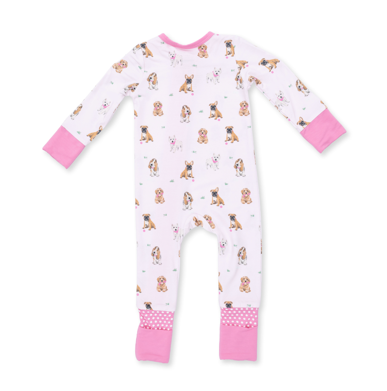 Pink Besite Dogs Convertible Romper