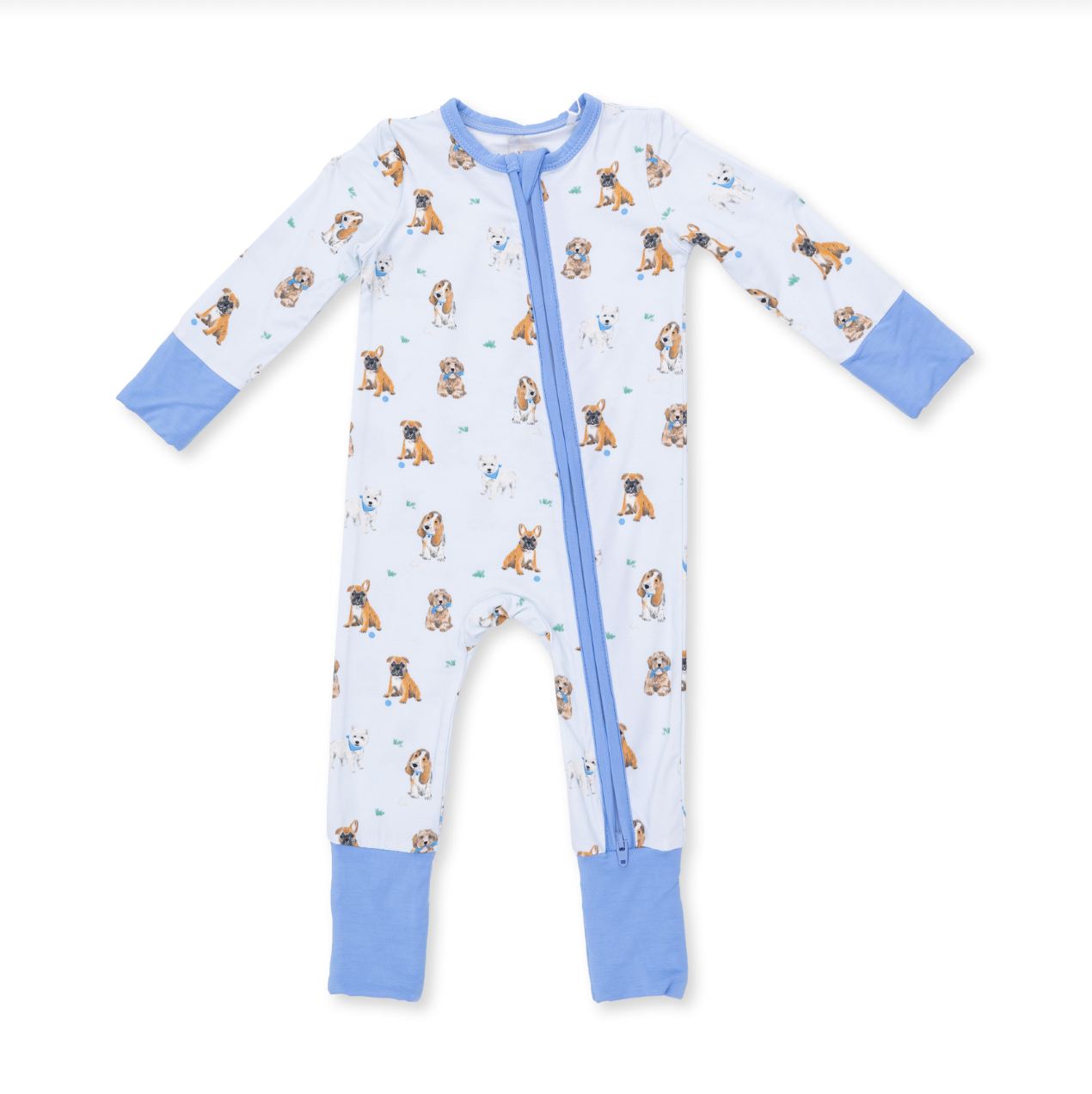 Blue Besite Dogs Convertible Romper