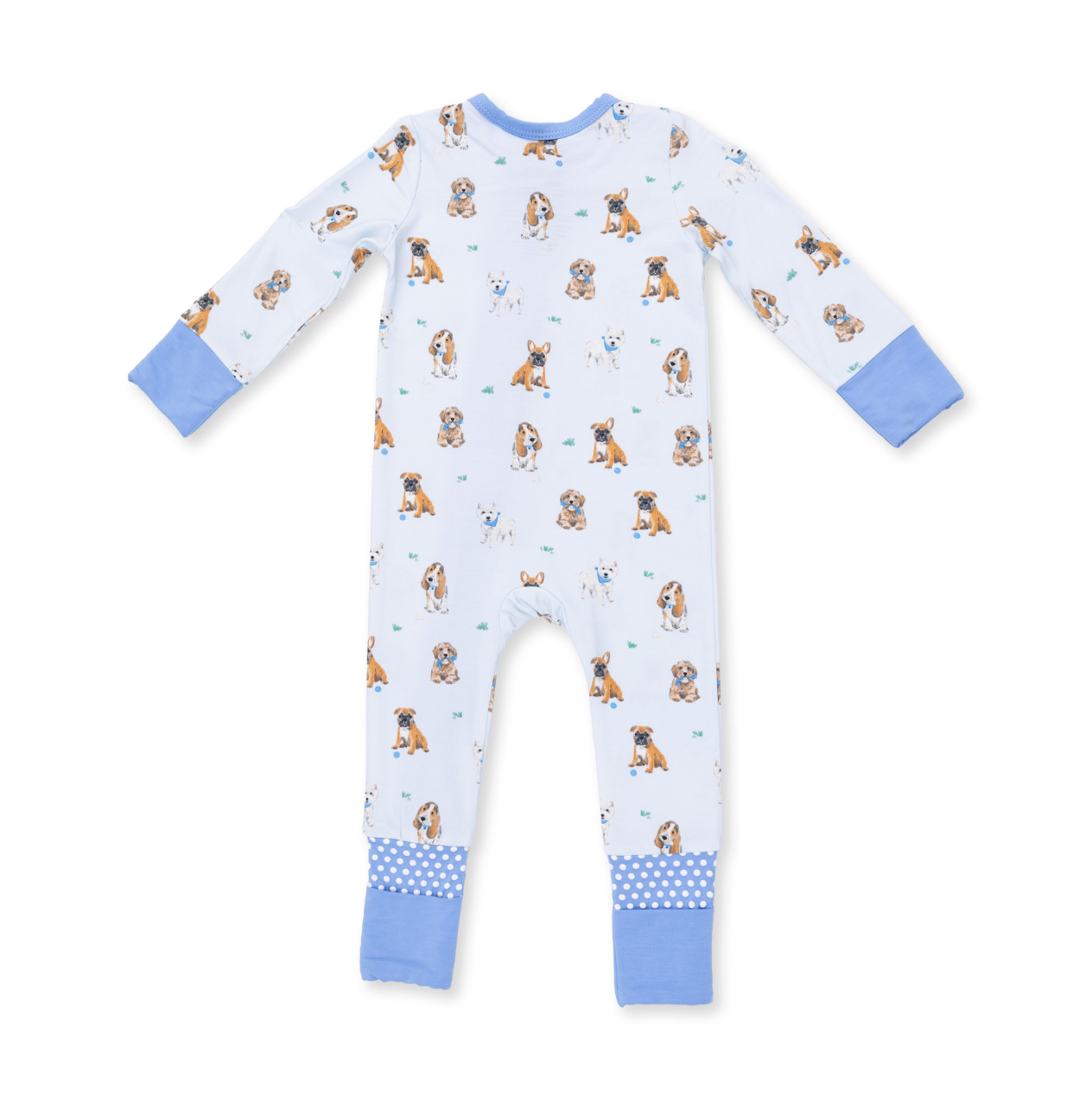 Blue Besite Dogs Convertible Romper