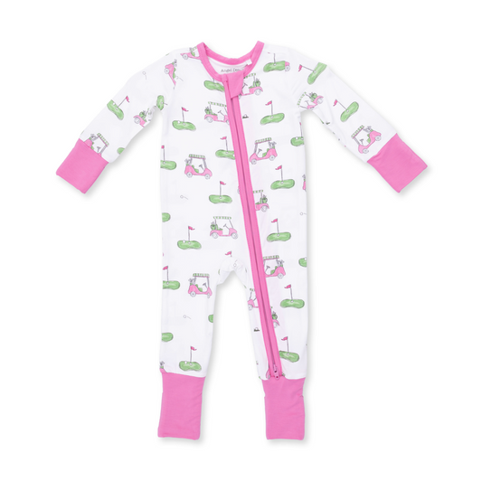 Pink Golf Carts Convertible Romper