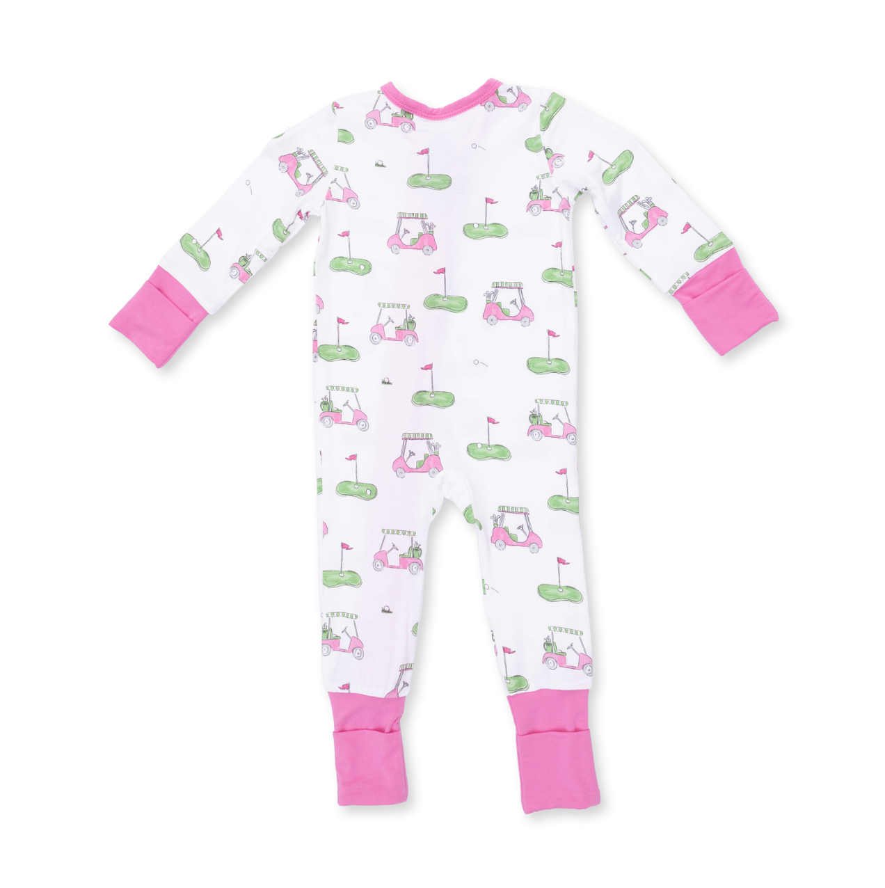 Pink Golf Carts Convertible Romper