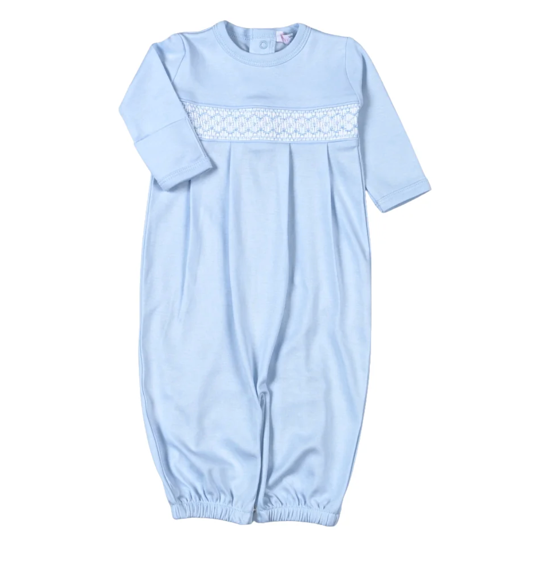 Blue Pima Hand Smocked Converter