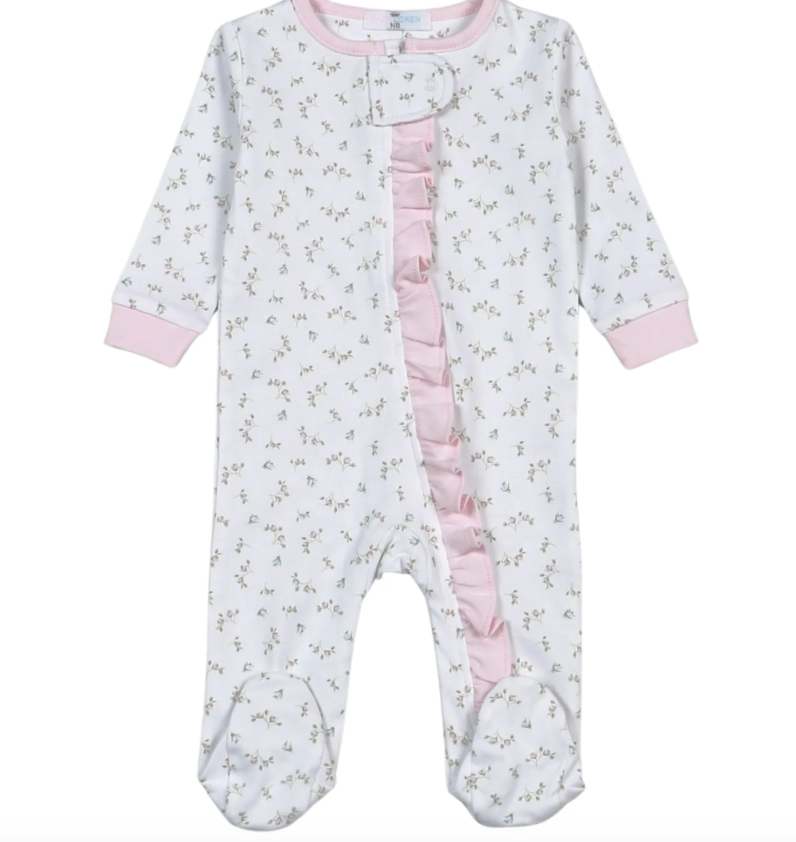 Bella Pink Floral Pima Zipper