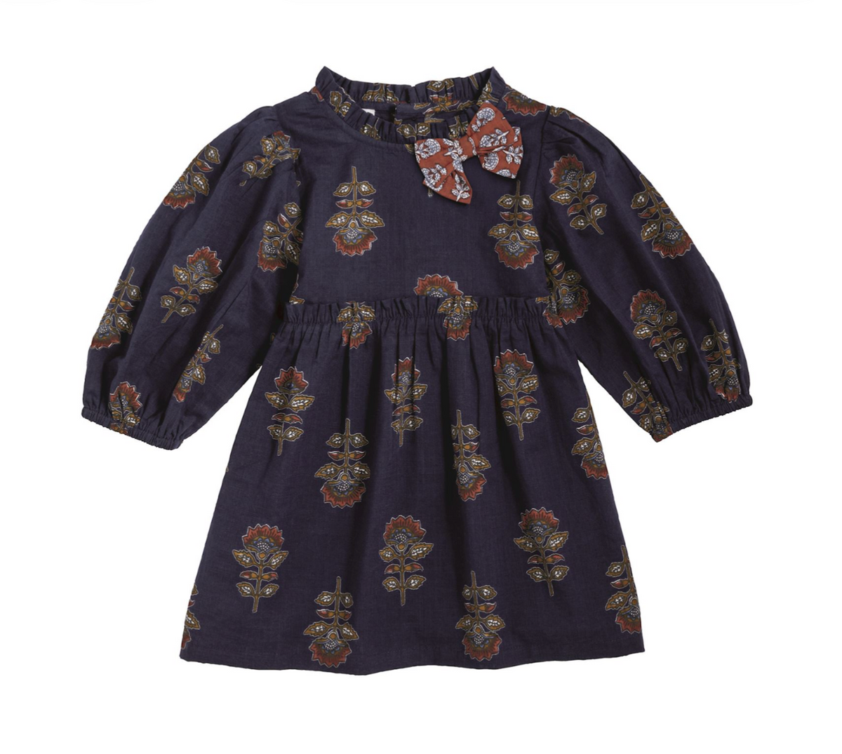 Navy Floral Dress