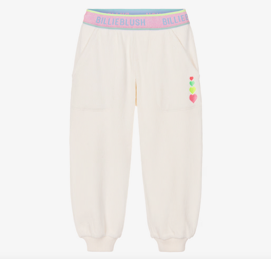 Ivory Corduory Fleece Joggers