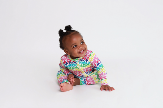 Rainbow Butterfly Convertible Footie