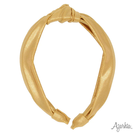 Gold Shimmer Top Knot Headband