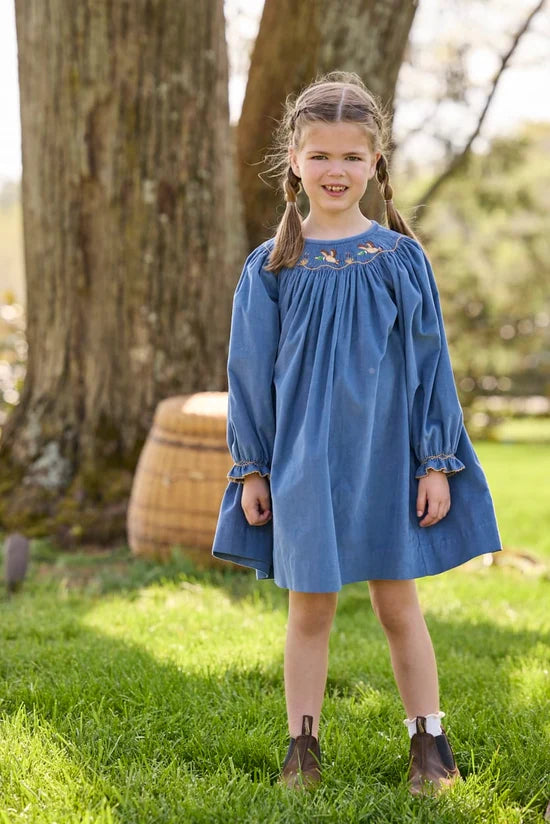 Smocked Bishop Dress - Flying Mallard
