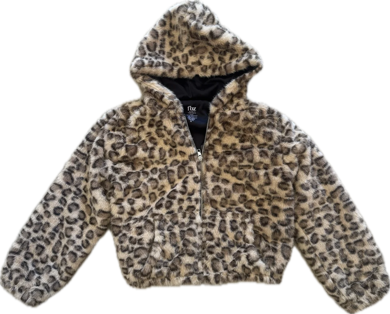 Brown Leopard Fur Jacket
