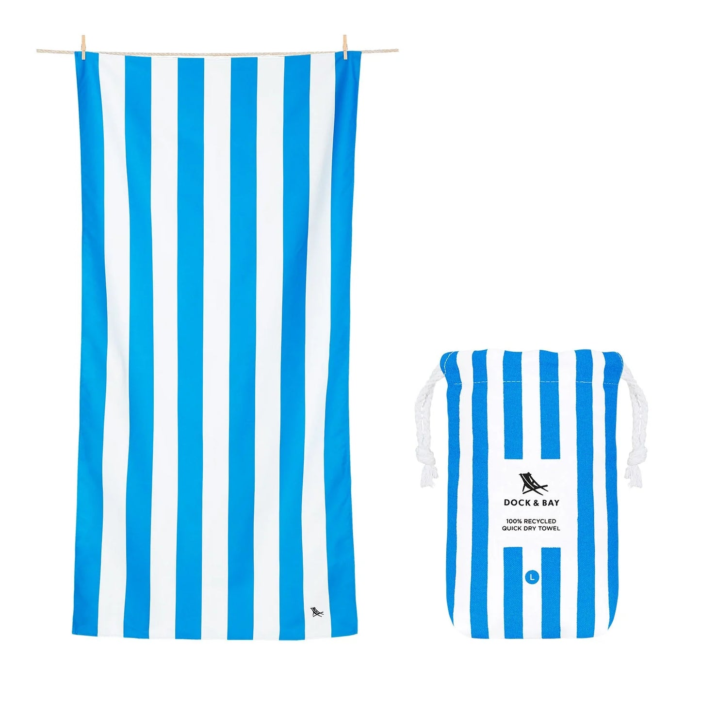 Bondi Blue Quick Dry Towel