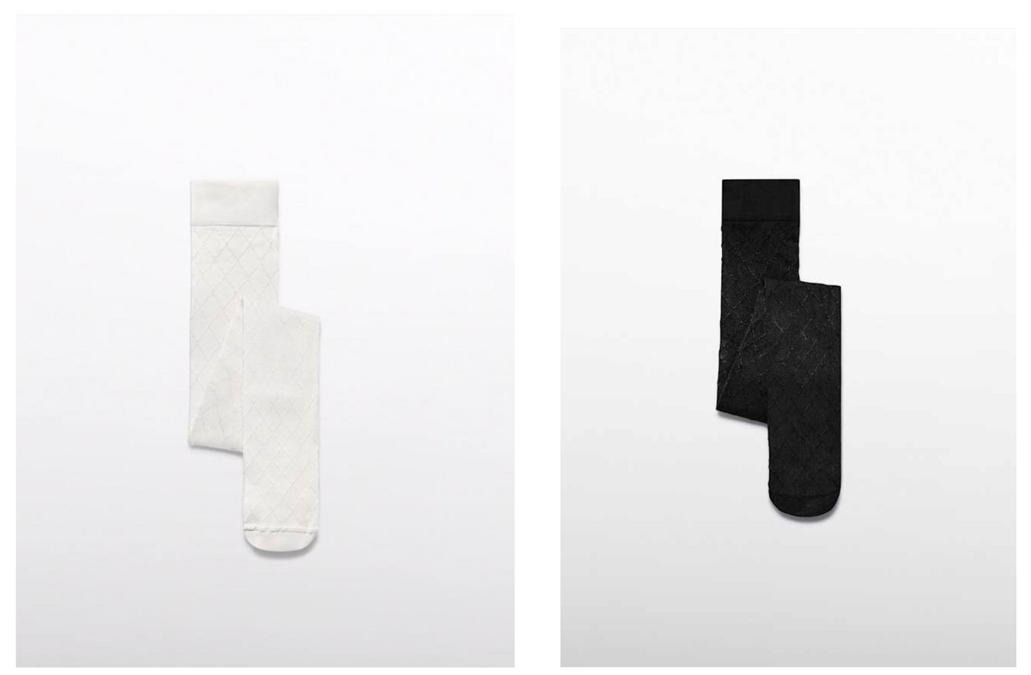 Diamond Jacquard Tights