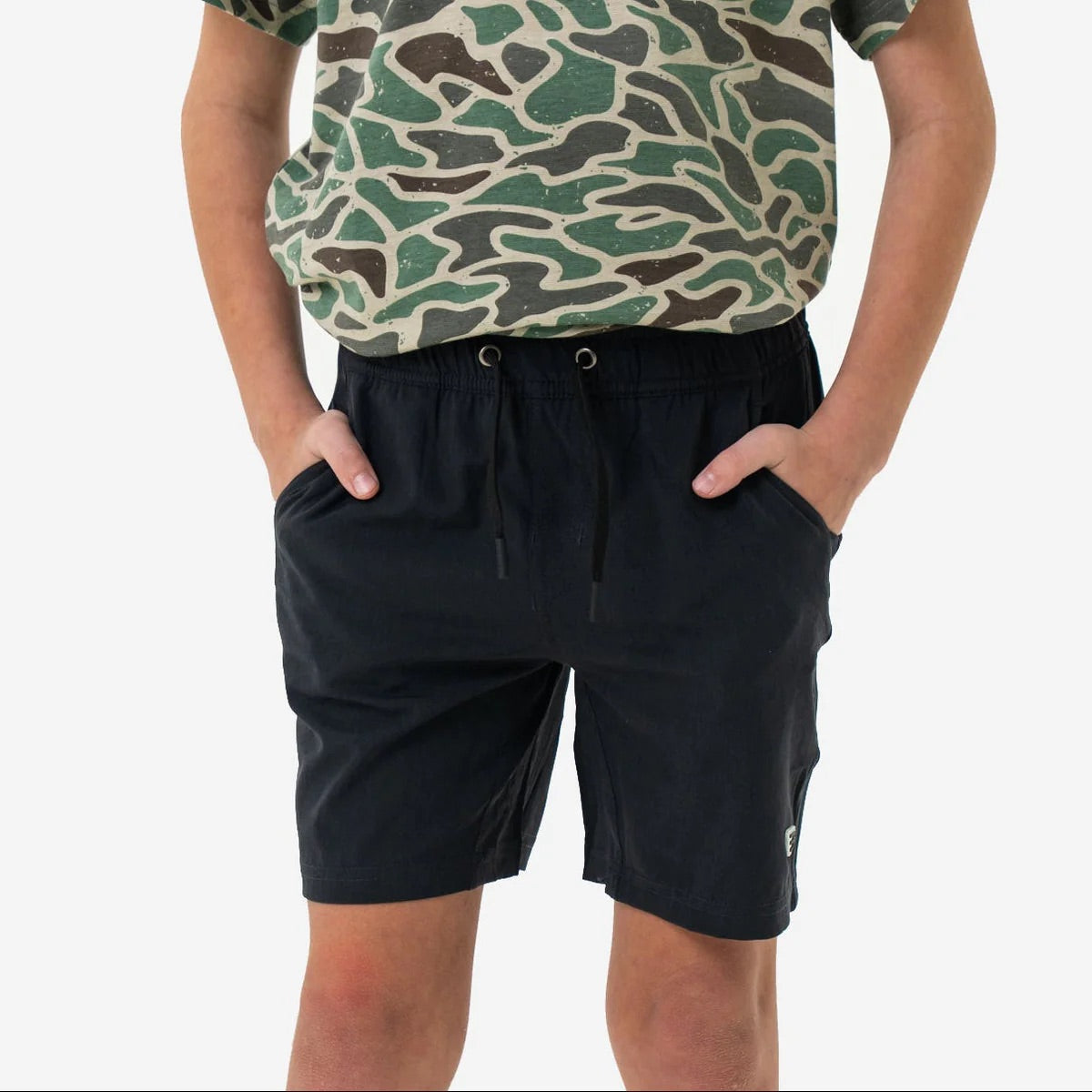 Athletic Short - Heather Black - Retro Duck Camo Liner